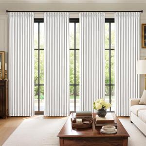 MIULEE Pinch Pleated 100% Blackout Curtains 108 Inch Long 4 Panel Set for Bedroom Thick Linen Memory Trained Pleat Living Room Darkening Back Tab Double Layer Thermal Insulated Drapes, White
