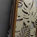 IARTTOP Large Tropical Leaf Wooden Art Decor 3 Pcs Abstract Leaves Wall Art Living Room Decor, Minimalist Palm Leaves Plant Wall Sculptures for Bedroom Home Decoration 15.9" X 32" (16*32 Inch, original wooden colour)