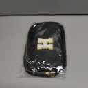 Father's Day Gift: Personalized Crossbody Bag - Initial White H, Black