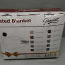 Homemate Heated Blanket Electric Twin Size - 62x84 Heating Blanket with 10 Fast Heat Levels 8 Hours Auto Off Ultra Soft Cozy Flannel Over-Heated Protection ETL Certification Keep Warming in Home