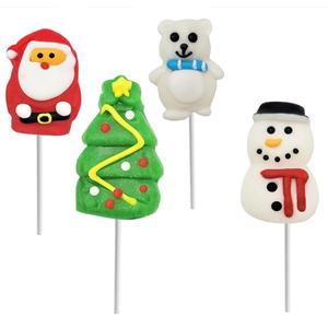 2 x Fruidles 12-Pack Christmas Lollipop, Santa Clause, Christmas Tree, Candy Canes Lollipops, Individually Wrapped (Mixed Fruit #2)