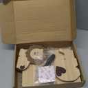 Harloon 2 Pcs Animal Bookends for Kids Wooden Decor Safari Bookends Decor for Girl Children Bedroom Home(Lion Elephant)