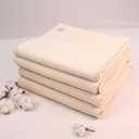 Yogikuti Iyengar Yoga Blanket Set of Four  Thick Handwoven Cotton Blankets for Restorative Yoga, Meditation and Pranayama  Supportive Yoga Prop for Comfort, Alignment and Deep Relaxation - (White)