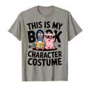 This is My Book Character Costume Penguin Pig T-Shirt (Slate Gray, XS)