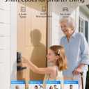 Philips WiFi Keypad Door Lock with Handle, Built-in WiFi, APP Remote Control, Voice & Fingerprint Unlock, Smart Locks for Front Door with Auto Lock, Digital Front Door Lock Set, Keyless Entry Deadbolt