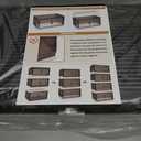 HAIXIN Storage Bins with Lids - Collapsible Storage Bins, Wardrobe Closet Organizer, 19 Gal Stackable Toy Storage, Foldable Plastic Storage Container with Door, Crate for Book Storage (3 Pack)