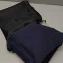 Riverland Travel Pillow Neck Pillow Strong Support Easy to Carry Compact Designed in Japan Useful in Office naps Airplane car Train for Sleeping (Navy)