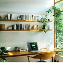 ROGMARS 48 Inches Long Walnut Floating Shelves