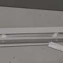 Cordless Light Filtering Mini Blind, 23 x 64 in, Pearl White