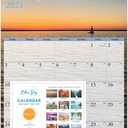 Blue Sky 2021 Monthly Wall Calendar, White Twin-Wire Binding, 15.5" x 22.75", Scenes (117890-21), 15.5"W x 22.8"H