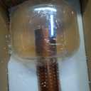 Modern Amber Glass Table Lamp Glass Shade Gold Base Desk Lamp Minimalist Design Living Room Bedroom Office Coffee Shop Dimmable LED Light Decor Ambient Lighting