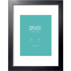 LaVie Home 14x18 Picture Frame Black Poster Frame,Display Pictures 12x16 with Mat or 14x18 Without Mat, Stable and Sturdy Frame and Polished Plexiglass, Horizontal and Vertical Format of The Walls