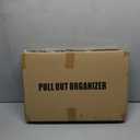 Pull out Cabinet Organizer, 21"Deep, Heavy Duty Full-Extension Slide out Drawers for Kitchen Cabinets with Nano Adhesive, Roll Out Shelf Sliding Cabinet for Pots, Bathroom, Pantry, Under Sink, White (13.8"Wide-21"Deep)