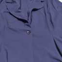Yesfashion Women's Plus Size Blazer Notched Lapel One-Button 3/4 Sleeve Tailored Jacket for Office & Casual, 4XL