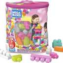 Mega Brands - First Builders: Big Build Pink Bag, 80 Pieces