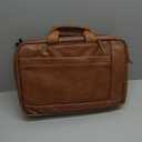 Faux Leather Messenger Bag for Men | 17-17.3 Inch Leather Mens Laptop Bag Leather Brief case Convertible Backpack 3 in 1 Computer Handbags Work Bag Shoulder Crossbody Bag Office | Vintage Brown