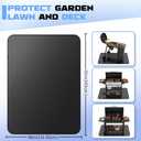 Fireproof Outdoor Grill Mat for Grills and Flat Top Griddles, Thin Heat Resistant BBQ Mat, 20 mil 65 x 48 Inch, Black