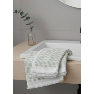 Home Wear Hand Towels Set of 2 15x25 (Green)
