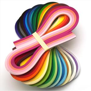 JUYA Thick Multi-Color Quilling Strips Set, 160+ GSM, 40 Colors, 10 Themes, 800 Strips, 54cm Length QP540C40H-03 Width 3mm (0.12 in)