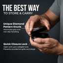 CanX Metal Can for Zyn | Twist Closure and Strong Knurled Grip | Spill-Resistant | Compact EDC Storage | Pouch & Pill Case | Tin Puck Holder | Dip Can | Zyn Tin | Premium Aluminum Container (Black)