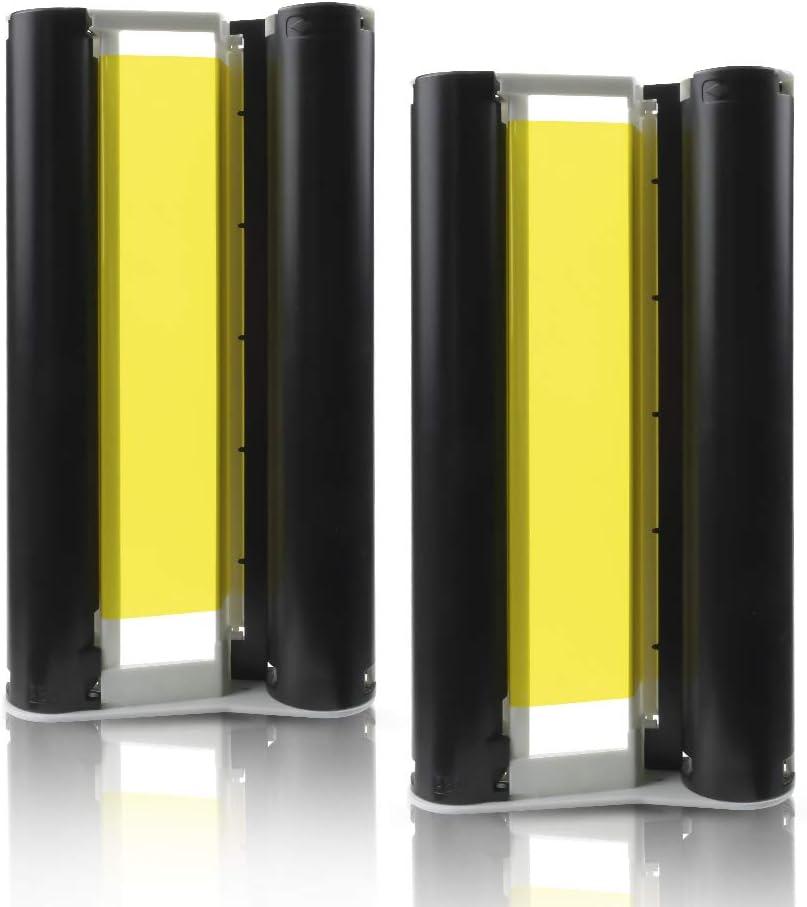 Pristar Compatible Ink Cartridges Replacement for KP-108IN KP108 2-Pack Color Ink Cassette for Canon Selphy CP1300 CP1500 CP1200 CP910 CP900 Wireless Compact Photo Printer 4 x 6 inch (Without Paper)