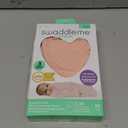 SwaddleMe by Ingenuity Muslin Original Swaddle, 100% Cotton, Size Small/Medium, for Ages 0-3 Months, 7-14 Pounds, Up to 26 Inches Long, 1.5 TOG - Blush