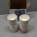 Newtay Pink Bow Snack Cups 9oz Coquette Bowknot Ice Cream Bowls Disposable Dessert Food Treat Paper Bowls for Mothers Day Baby Shower Birthday Bachelorette Wedding Bridal Party Supplies(48 Pcs)