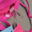 Yonique Womens Strapless One Piece Swimsuit Tummy Control Bandeau Bathing Suits Slimming Twist Front Swimwear (XX-Large, Dark Pink)