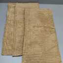 MIULEE Decorative Throw Pillow Covers for Couch Bed Livingroom 20x20 Inch Set of 2 Khaki Boho Accent Throw Pllows Broadside Striped Patchwork Soft Corduroy Pillowcases