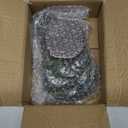 Resin Reptile Hide Cave,Leopard Gecko Cave Hideout Reptiles Habitat Tree Stump Decor Lizard Tank Climbing Ramp Basking Platform Accessories for Gecko Hermit Crab Small Turtle Frog Spider Scorpion