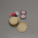 18 Pcs DIY Wooden Mandala Magnets Diwali Crafts Color Your Own Small Self Adhesive Magnet for DIY Craft Fridge Refrigerator Pendants(Floral Style)