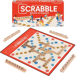 Winning Moves Scrabble Edicion En Espanol/Spanish Scrabble Games USA, World's Most Famous Word Game Designed for The Spanish Language, for 2-4 Players, Ages 8+