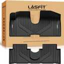 LASFIT Floor Mats for Hyundai Ioniq 5 2024 2023 2022 Only Movable Console (Limited Models), Custom Fit TPE All Weather Floor Liners 1st & 2nd Row Car Mats for Ioniq 5 Slide Console Version, Black