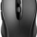 TECKNET Wireless Bluetooth Mouse for Laptop, 2.4G USB-A Silent Wireless Computer Mouse, 5-Level Adjustable 4000 DPI, Portable Mice with Receiver & 6 Buttons, 18 Months Battery Life (NOT USB-C)