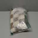 AmHoo Pack of 2 Decorative Throw Pillow Covers Checkerboard Luxury Super Soft Faux Fur Wool Set Case Cushion for Couch Sofa Bedroom 12 x 20-Inch Camel