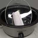 Hamilton Beach 6-Quart Slow Cooker with 3 Cooking Settings, Dishwasher-Safe Stoneware Crock & Glass Lid, Silver (33665G)