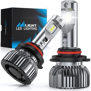 Nilight 9006/HB4 Bulbs,9006 Halogen Replacement Fog Light Bulb 14000LM 6500K Cool White Non-polarity, Pack of 2