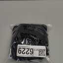 Pink Queen Women's 2 Piece High Waisted Bikini Sets Ribbed Bandeau Ruched Drawstring Swimsuit Bathing Suit (Medium, Black)