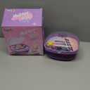 Girls Nail Polish Set Purple, Toys for Girl Age 5 6 7 8 9 10, Nail Care Kit with Nail Polish, Nail Dryer, Fake Nails, Nail Glitter, Filer and Toe Separator, for Girls 5-8