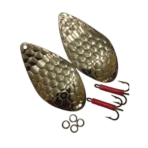 Mack's 24" Troll Lite Flasher - Brass Willow Leaf Fishing Dodger Rig 40831