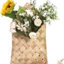 Woven Wall Hanging Basket, Hanging Wall Storage Belly Basket for Flowers & Essentials - Woven Wall Decorative Flower Basket (1)