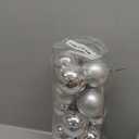 24ct Silvery Christmas Ball - 2.36 Inch Shatterproof Christmas Tree Decoration Ornaments Hanging Ball for Xmas Tree, Holiday, Wedding, Party