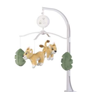 Disney Lion King Leader of The Pack Sage & Yellow Plush Simba Musical Mobile, Yellow, Sage