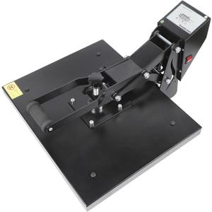 Heat Press Machine for T Shirts, 110V 1400W Professional Heat Press Machine with Digital Controller, Pressure Adjustable T Shirt Press Machine with Short-Circuit Protection, Heat Press for Garments