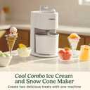 Cuisinart Ice Cream Maker & Snow Cone Machine, 2-in-1 Combo, 1.5-Quart