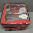 4 x Zober Christmas Ornament Storage Box - Stores 64 Ornaments - Non-Woven, Tear- Proof Christmas Ornament Storage Containers - 3 Inch Cube Compartments - Red