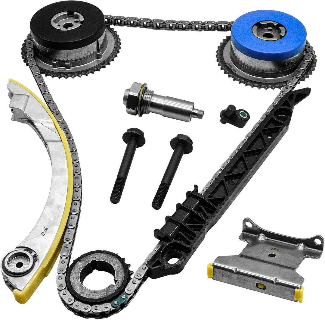 2.4 Timing Chain Kit w/VVT Sprocket for Chevy Equinox 2.4L 2010 for GMC Terrain, for 08-10 Malibu HHR 2.0L, for Buick Regal 2011-13, for Saturn Vue Aura Sky 2.4 07-09 Cam Phaser 12578515 12621505