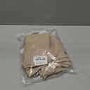 Semi Sheer Curtains Adhesive and Removable, Sheer Window Curtains for Privacy Protection in Rental Apartments and Dorms-Brown(W 39*L 72in-1-Panel)
