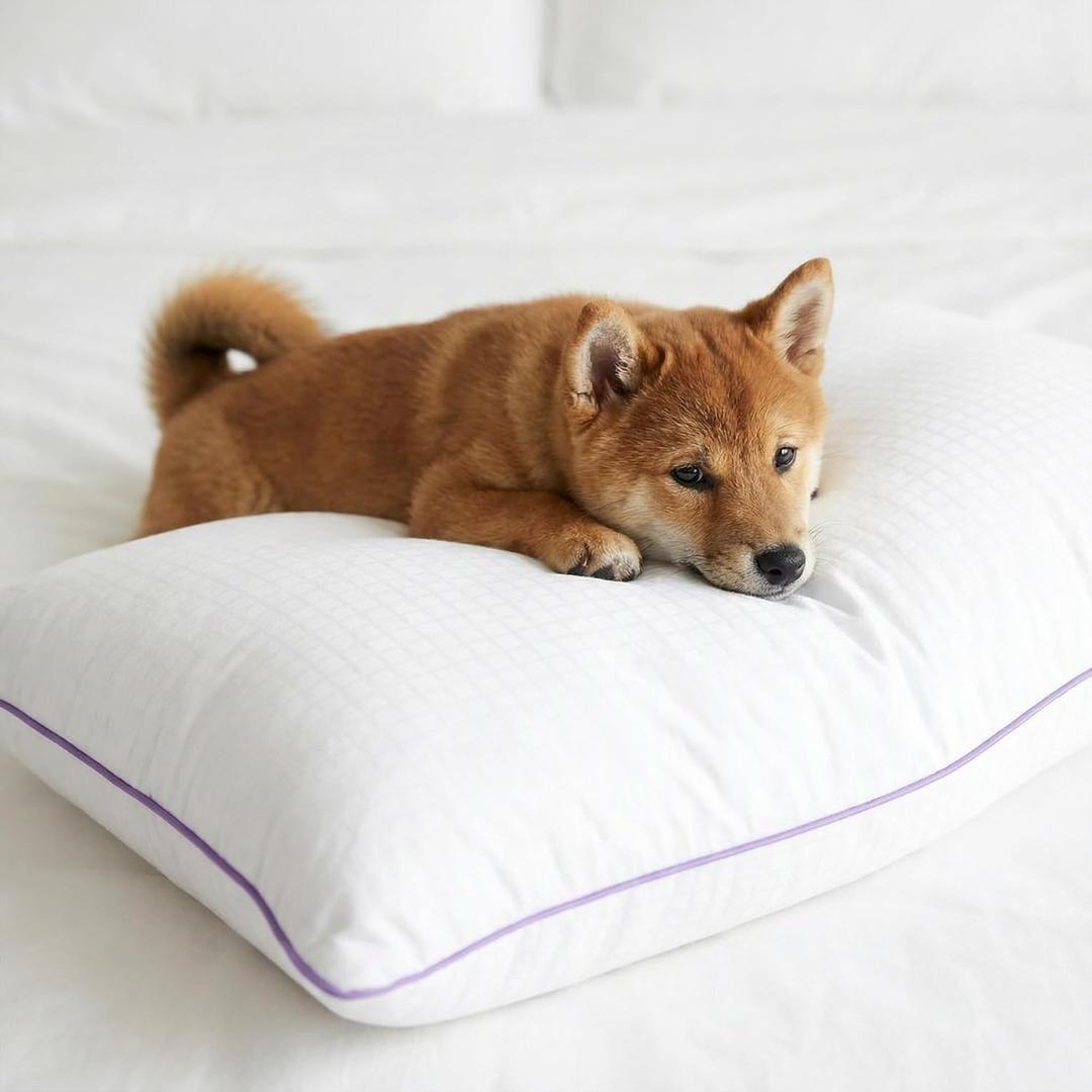 King Size Pillows Set of 1 Bed Pillows for Sleeping, Down Alternative Pillows, Soft Yet Supportive, Maintains Loft, Hotel Quality, Machine Washable