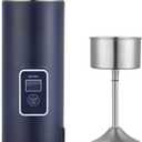 Portable Coffee Maker, 8oz Single Serve Coffee Maker, Electric Coffee Percolators, Tea Maker, Electric Kettle, Blue,110-120V
